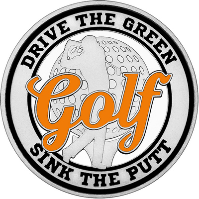 Orange "Golf" with Black Outer Circular Borders